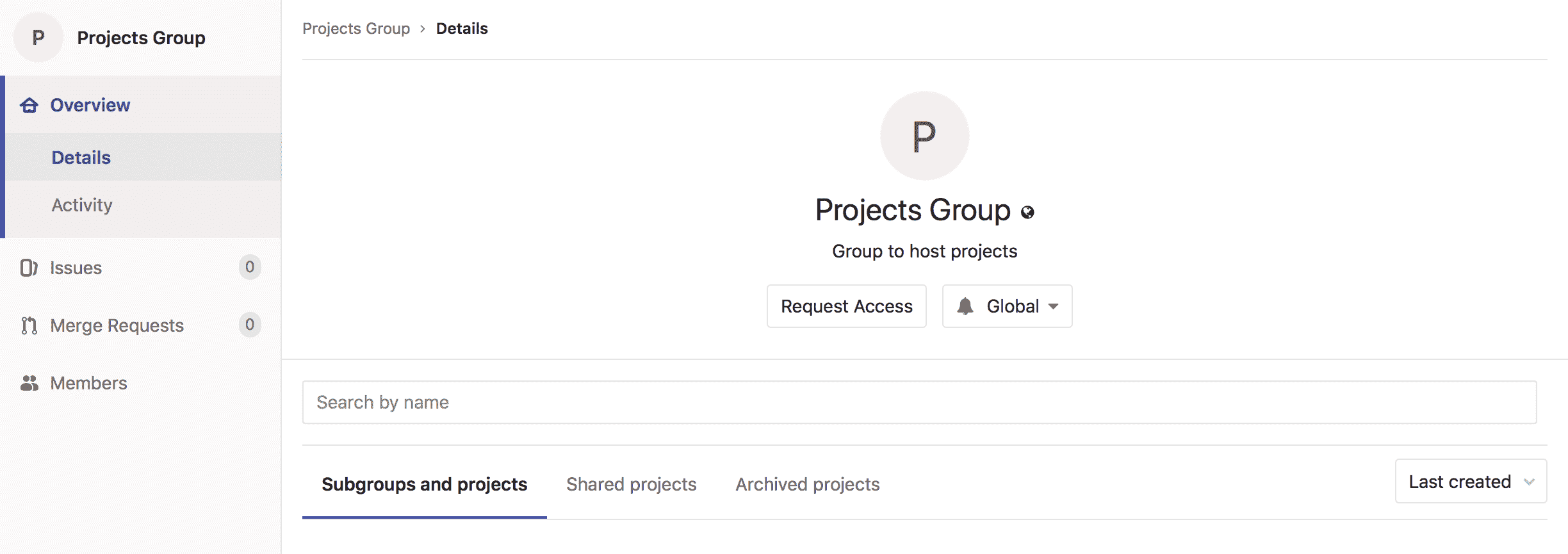 Request access button