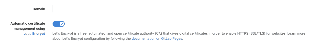 Enable Let's Encrypt