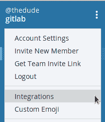 Mattermost team integrations