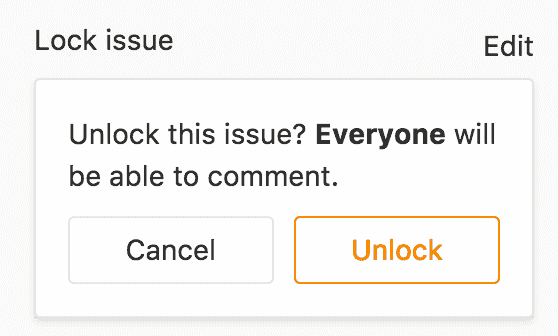 Turn off discussion lock