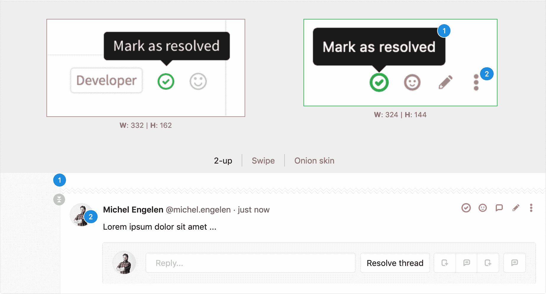 Image resolved thread