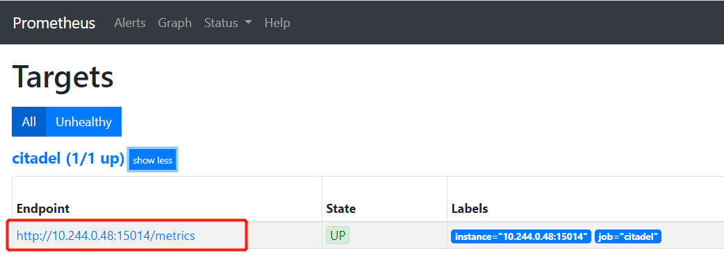 查看 citadel 组件数据源列表