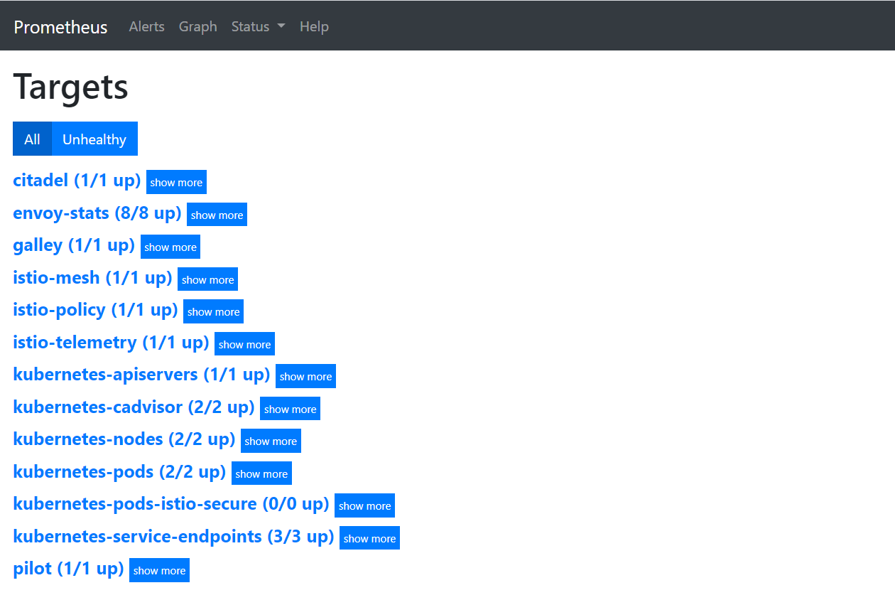 查看 Prometheus 数据源页面